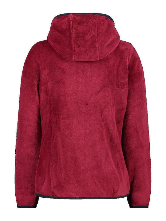 CMP Fleece - Polar Jachetă de damă în Burgundy Culoare