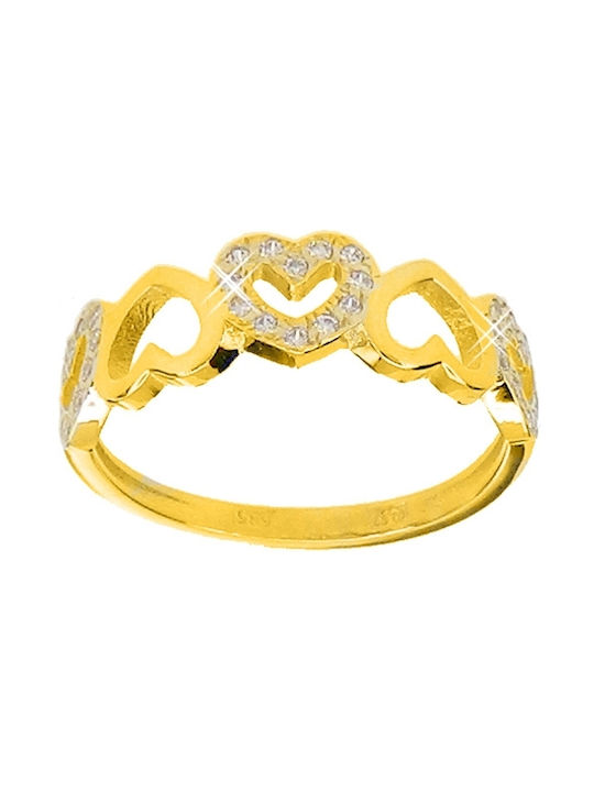 Xrisokosmima Damen Ring aus Gold 14K