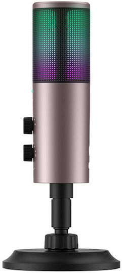 Havit GK61 Микрофон Настолен за Студио в Сребрист Цвят