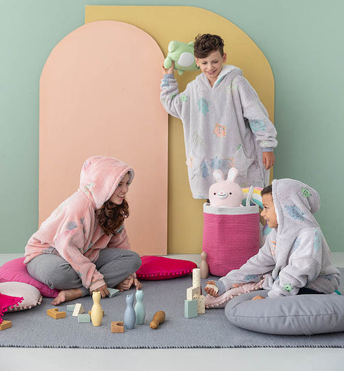 Palamaiki Fleece Fluorescent Gray Kids Blanket 245cm