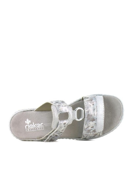 Rieker Sandale dama în Argint Culoare 659X6-80
