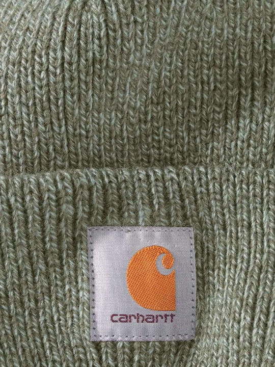 Carhartt Beanie Γυναικείος Σκούφος με Rib Πλέξη σε Πράσινο χρώμα