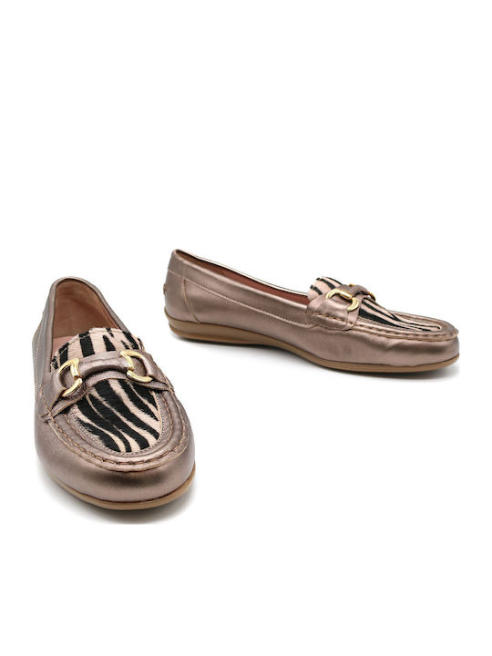 2264 Bronze Women's Moccasins in Gray Color
