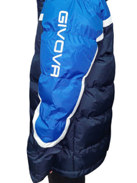 Giubbotto Antartide Winter Jacket Puffer Windproof Blue