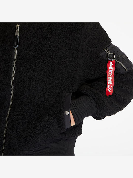MA-1 Teddy Jacket Bomber Black