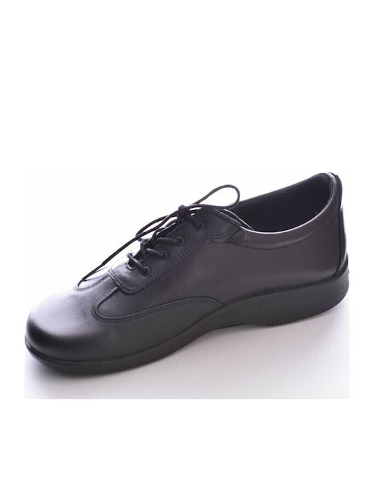 Active de piele Anatomici Slip-on-uri pentru femei Negru