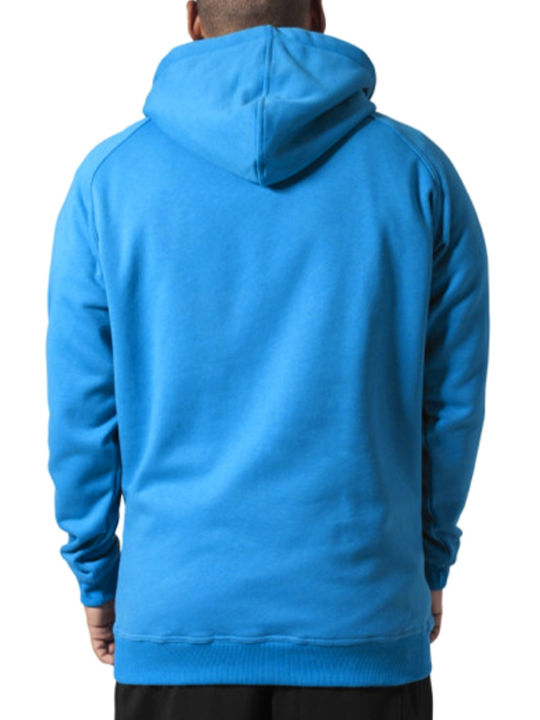 Urban Classics TB282 Men's Sweatshirt with Hood and Pockets Turquoise