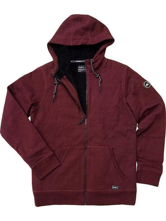 Burgundische Sweatshirt für Herren mit Kapuze