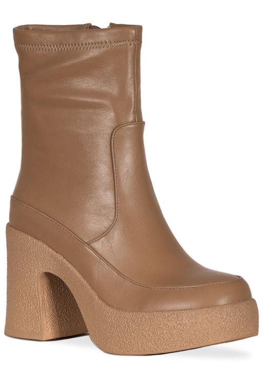 Noa Harmon Damen Knöchelstiefel Beige