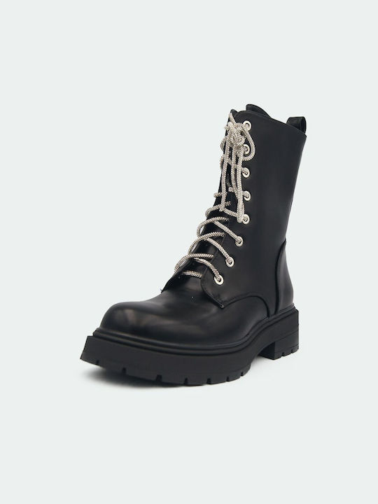 Joya Women's Combat Boots Black