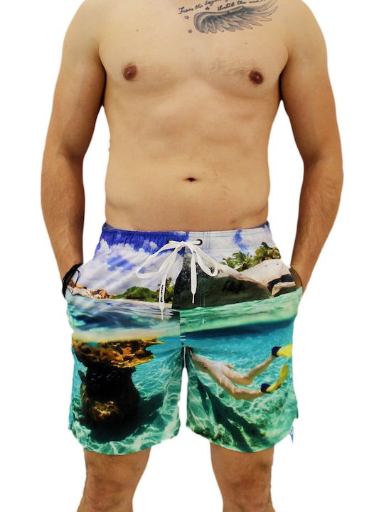 Bluepoint Men's Swimwear Bermuda Multicolour with Patterns