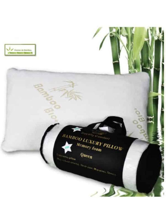 Herzberg Royalty Comfort Bamboo Bed Pillow Memory Foam Anatomic 50.8x76.2cm