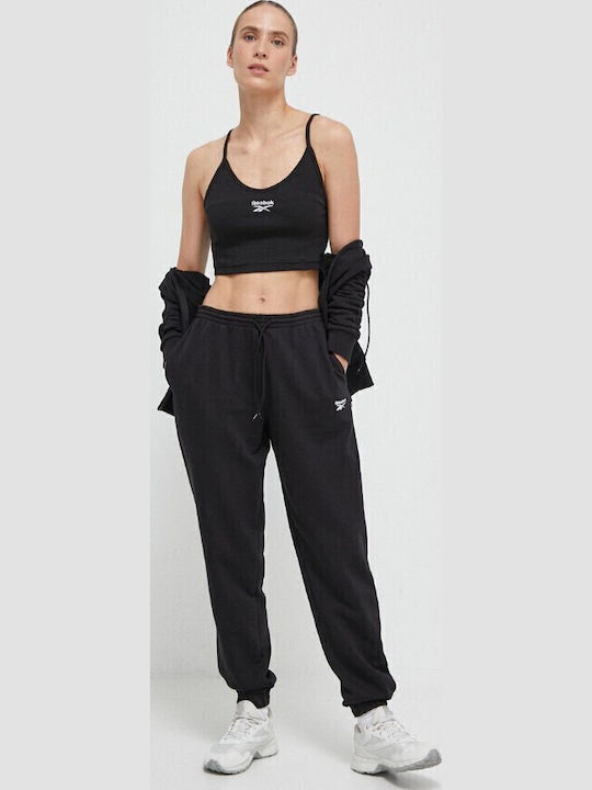 French Terry Pant Pantaloni de Trening Negru