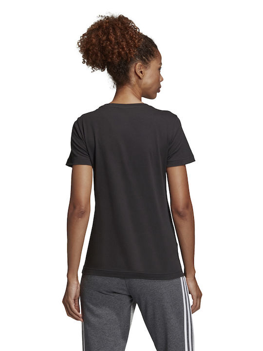 Adidas Linear Damen Sportlich T-shirt Polka Dot Schwarz