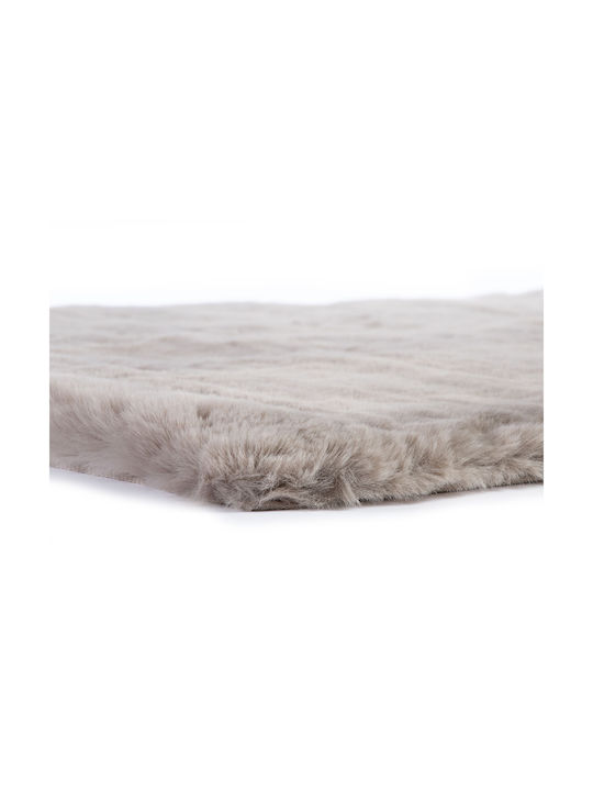 Nef-Nef Homeware Estelle Rug Rectangular Shaggy Furry Mocca