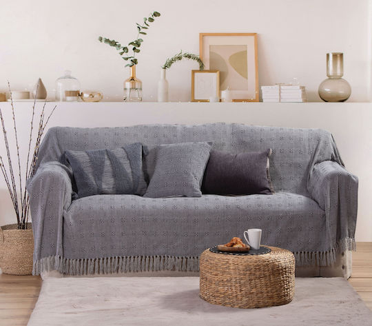 Nef-Nef Homeware Estelle Χαλί Ορθογώνιο Shaggy Γούνινο Mocca 75x140cm