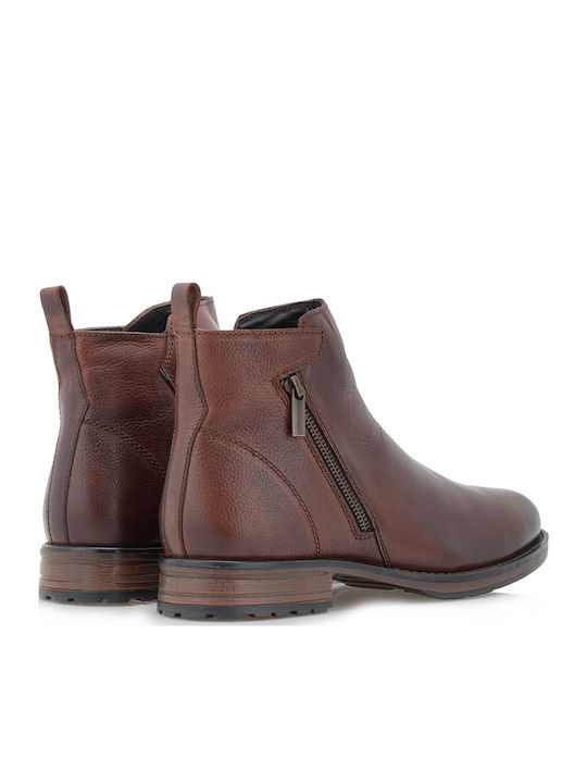 Leather Brown Men's Boots