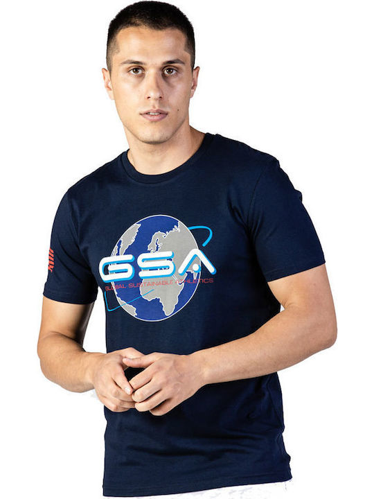 GSA Organicplus Earth T-shirt Bărbătesc cu Mânecă Scurtă Cerneală