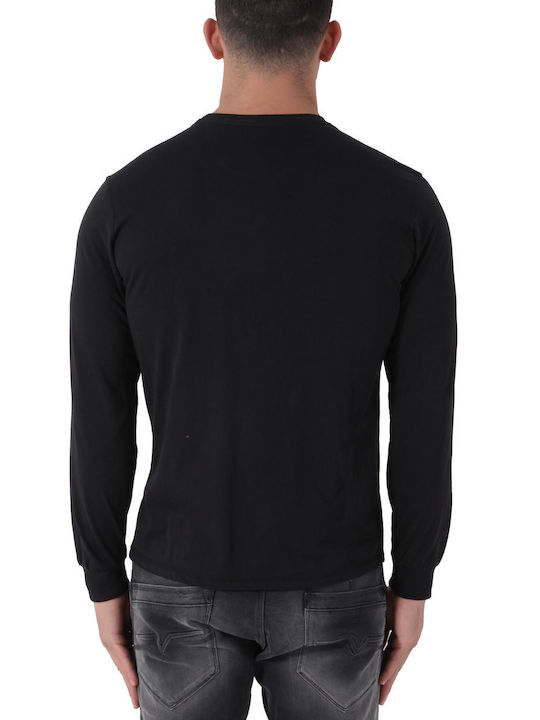 2nd Skin SSM420-7217 Black Men's Long Sleeve Blouse Black