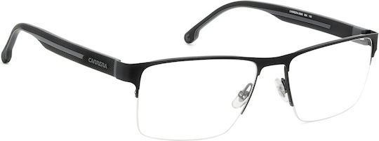 Carrera Herren Metallisches Brillengestell Schwarz 8893 08A