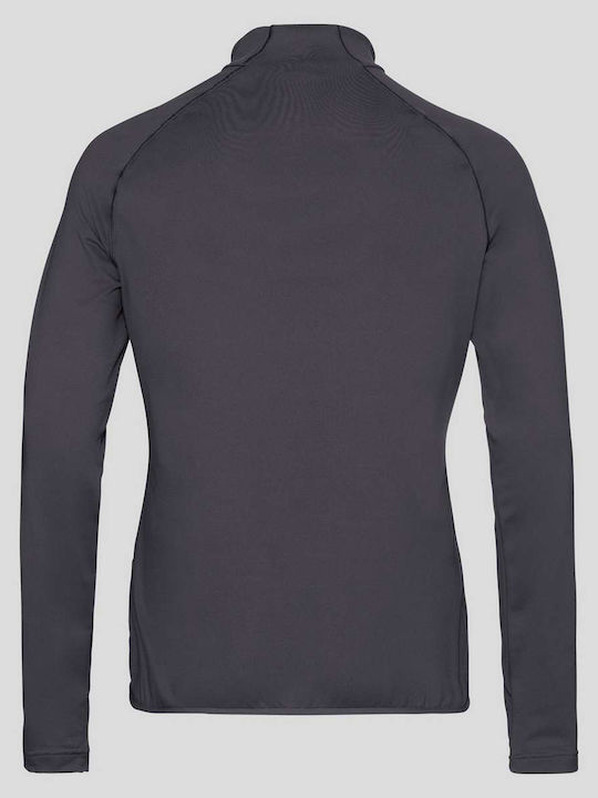Carve Light Γυναικεία Fleece Μπλούζα Μακρυμάνικη με Φερμουάρ Μαύρη