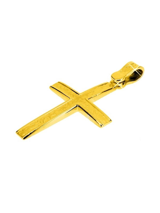 Xrisokosmima Herren Gold Kreuz 9K mit Kette