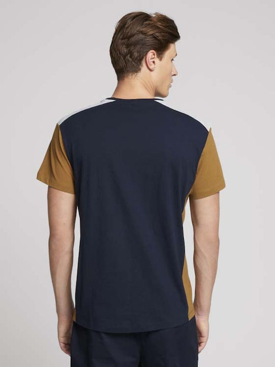 Tom Tailor Men's Short Sleeve T-shirt Navy Blue