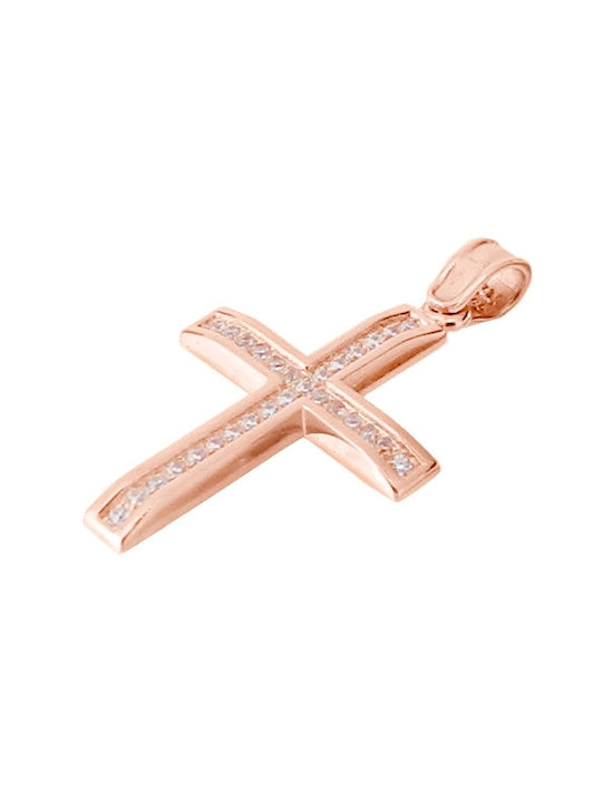 Xrisokosmima Women's Rose Gold Plated Cross