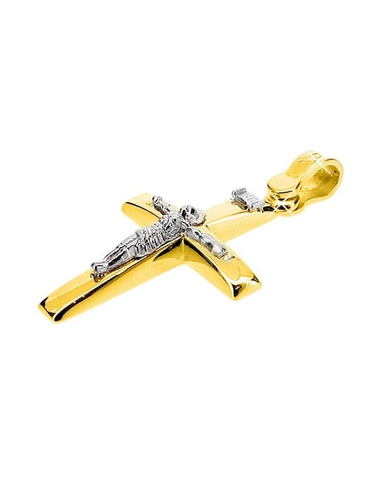 Xrisokosmima Herren Gold Kreuz 9K mit Kette