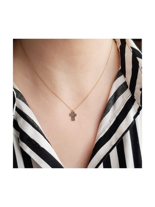 Xrisokosmima Rose Gold Cross 18K