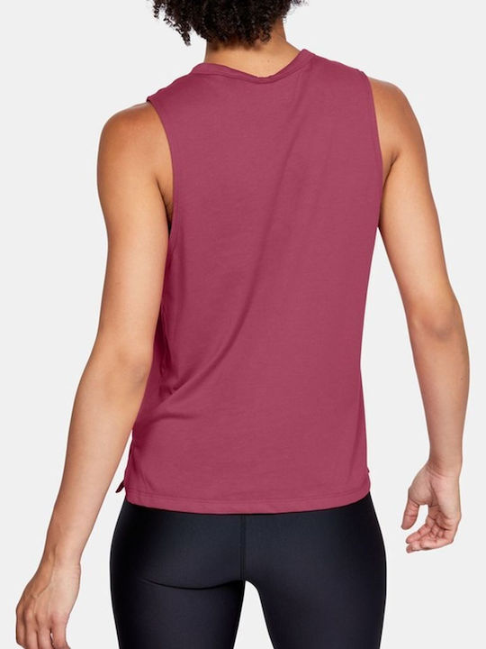 Under Armour Balance Graphic Women's Athletic Blouse Sleeveless Pink