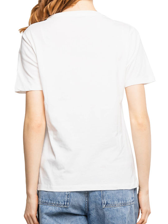 Pepe Jeans Faith Damen T-shirt Optic White