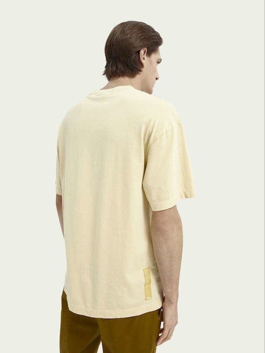 Scotch & Soda Men's Short Sleeve T-shirt Yellow