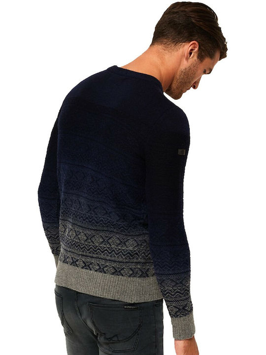 Superdry Maribo Men's Long Sleeve Sweater Navy Blue