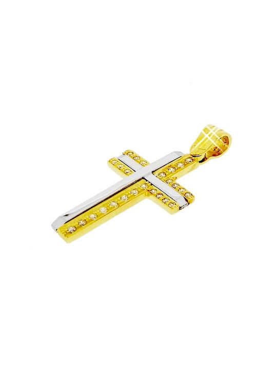 Xrisokosmima Damen Gold Kreuz 9K