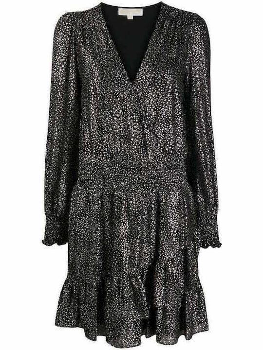 Mini Dress Wrap Silver