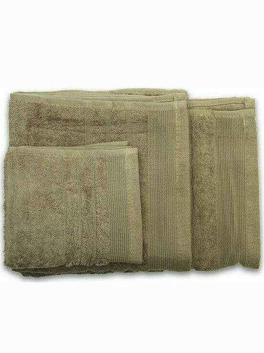 Sunshine Bath Towel Χίμπουρι 70x140cm. 10 Olive Weight 500gr/m²