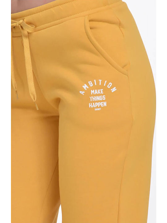 Pantaloni de Trening Fleece Galben