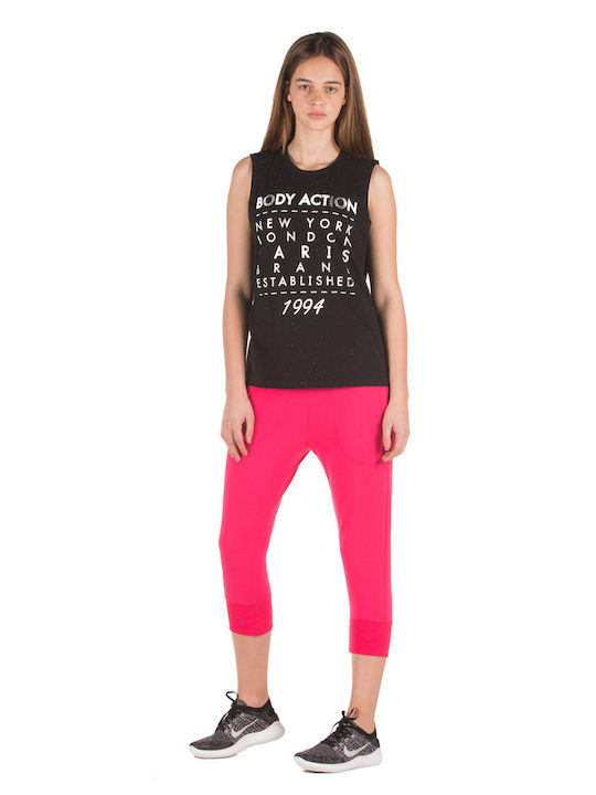 Damen Jogginghose Capri Rote