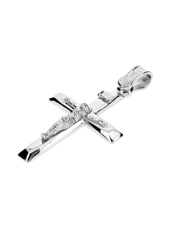 Xrisokosmima Men's White Gold Cross 14K