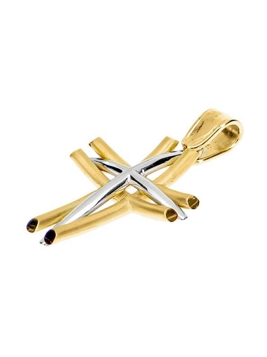 Xrisokosmima Herren Gold Kreuz 9K