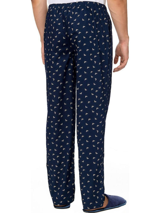 Emporio Armani Men's Winter Pajama Pants Navy Blue