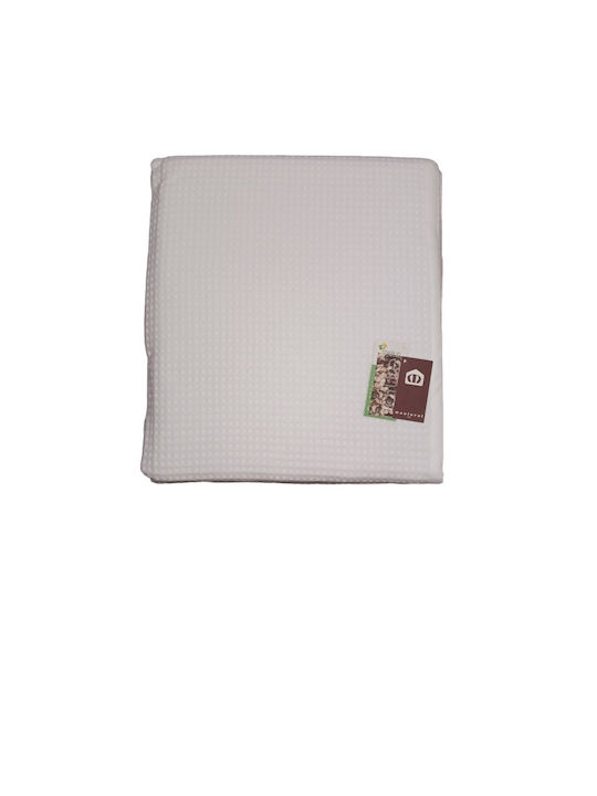 Manterol Casa Malta 001 Κουβέρτα Πικέ Μονή 160x240εκ. Πορτοκαλί