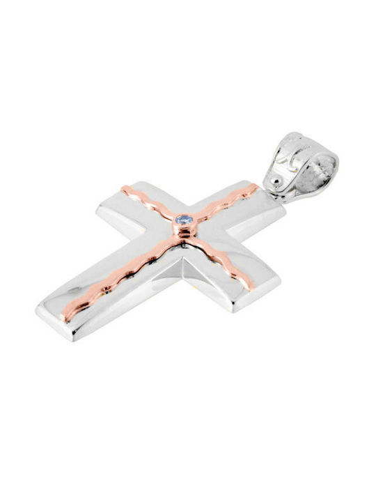 Women's White Gold Cross 14K with Chain