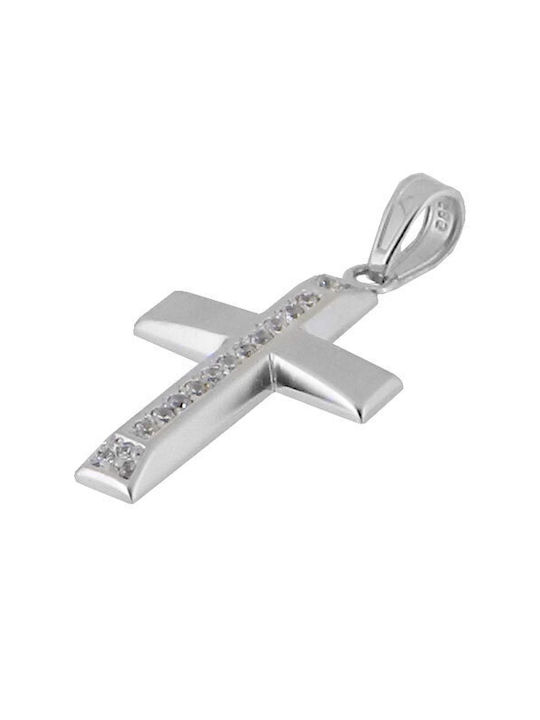 Women's White Gold Cross 14K with Chain