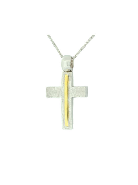 Herren Gold Kreuz 14K