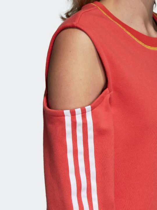 Cut Out Damen Sweatshirt Scarlet Red