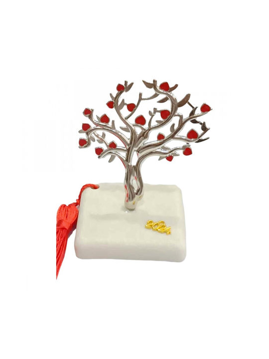 Kalliopi Silver Handmade Tabletop Lucky Charm Little Tree Silver made of Stone 2024 5x9cm 1pcs