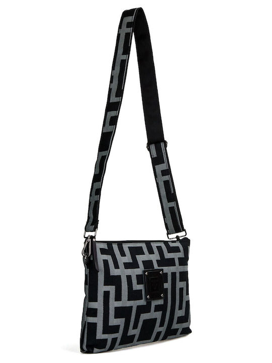 Leder Damenumschlag Black/Grey