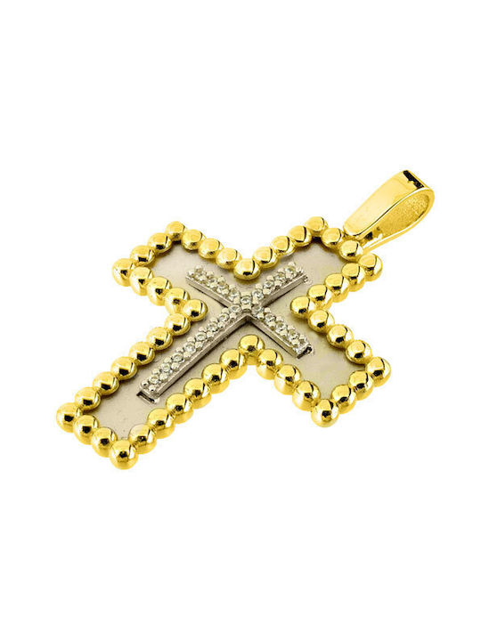 Women's White Gold Cross 14K with Chain